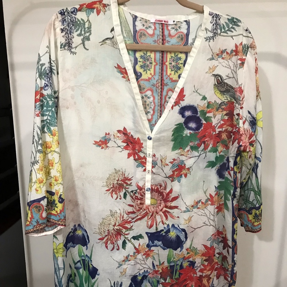 Johnny Was cotton tunic
